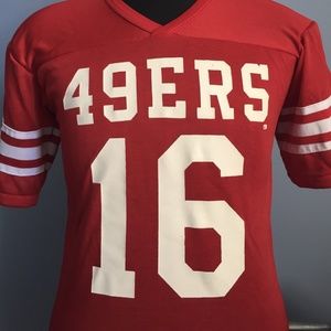 Vintage 80's 49er's Joe Montana t-shirt/Jersey